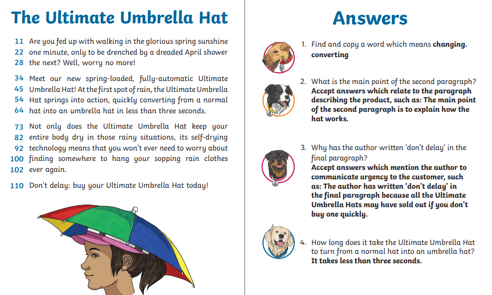 umbrella hat day 3 answers